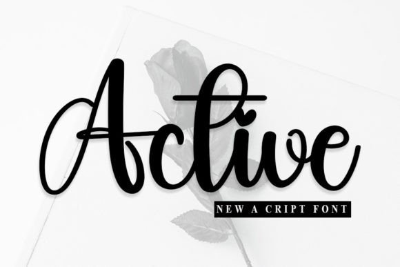 Active Font: Handwritten Elegance for Crafters