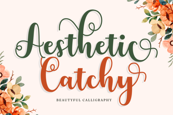 Aesthetic Catchy Font: Elegant Script for Web Design