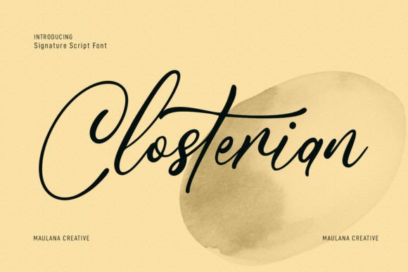 Closterian: A Font for Impact