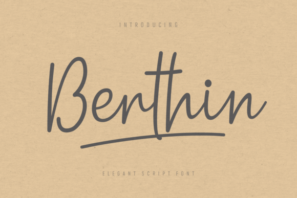 Graceful Script Font for Editorial Design