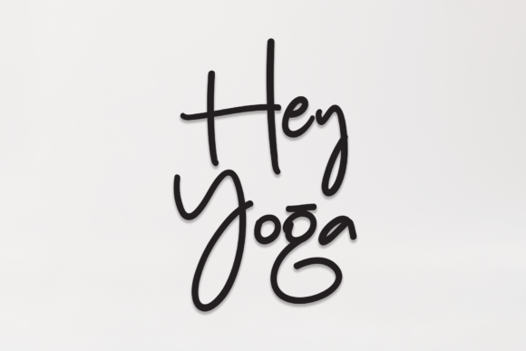 Hey Yoga: A Script Font That Makes Your Campaigns Instantly Recognizable