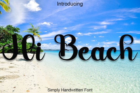 Hi Beach: A Handwritten Font for Creative Projects