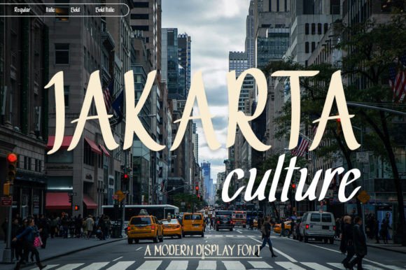 Jakarta Culture Font: Bold & Elegant