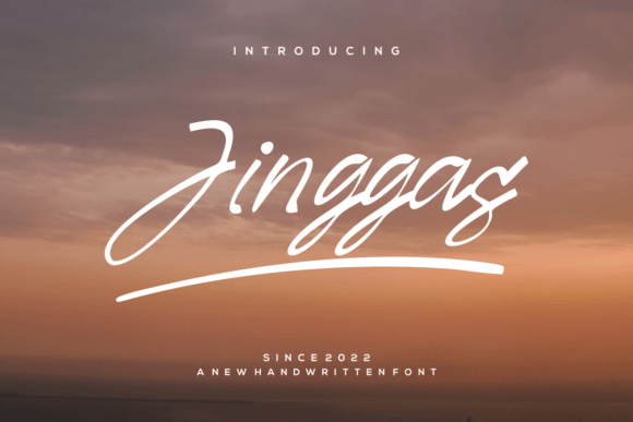 Jinggas: A Sweet & Elegant Handwritten Font for Editorial Design
