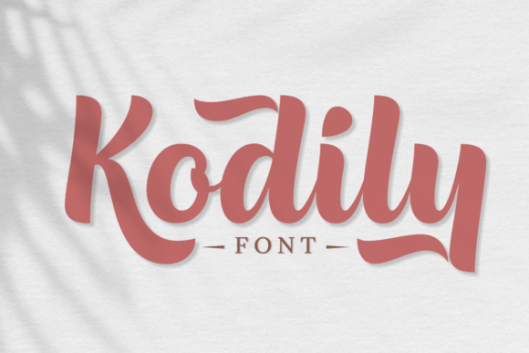 Kodily: A Bold Script Font