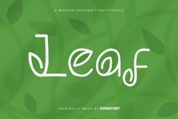 Leaf: A Handwritten Font for Elegant Design