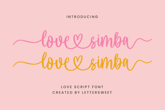 Love Simba: A Delicate Handwritten Font for Thoughtful Makers