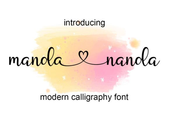 Manda Nanda Font: Elegant Handwritten Style