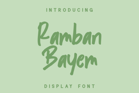 Ramban Bayem: A Joyful Handwritten Font for Crafters & Sellers