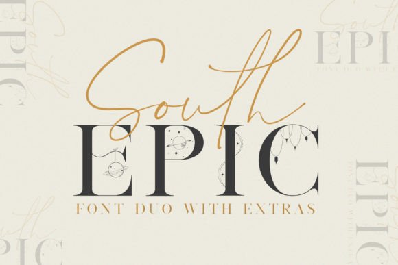 South Epic Duo: A Bold Font for Web Design