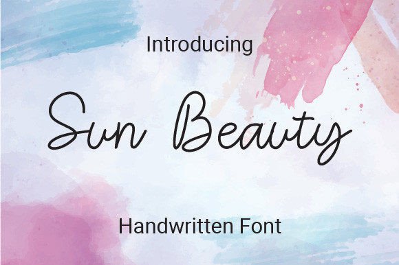 Sun Beauty: A Handwritten Font That Elevates Digital Branding