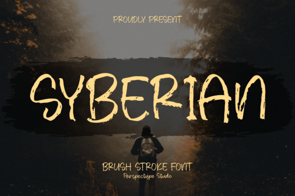 Syberian: A Brush-Stroke Font for Creative Projects