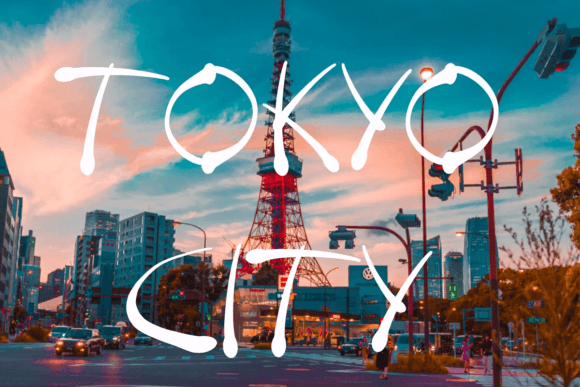 Tokyo City: A Handwritten Font That Converts Scrollers Into Clickers