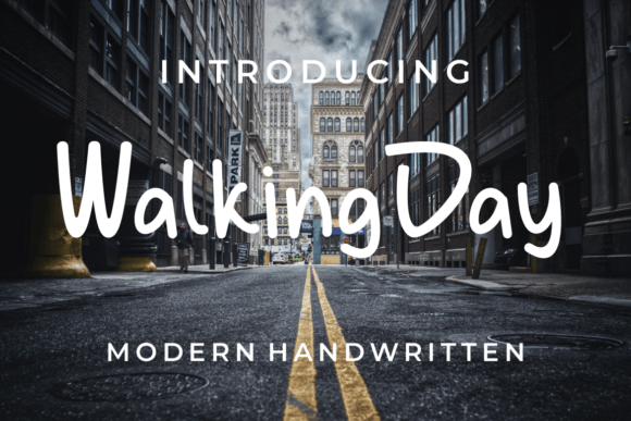 Walking Day: A Handwritten Font That Holds Attention